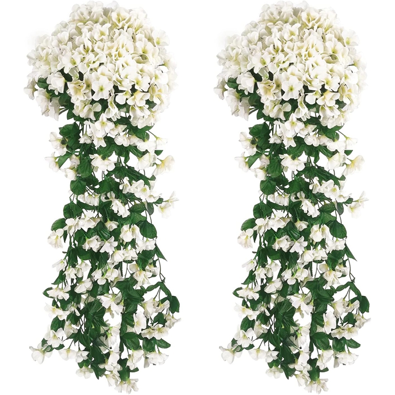 Orchid Potting Mix - 1PC Artificial Flowers Silk Violet Wall