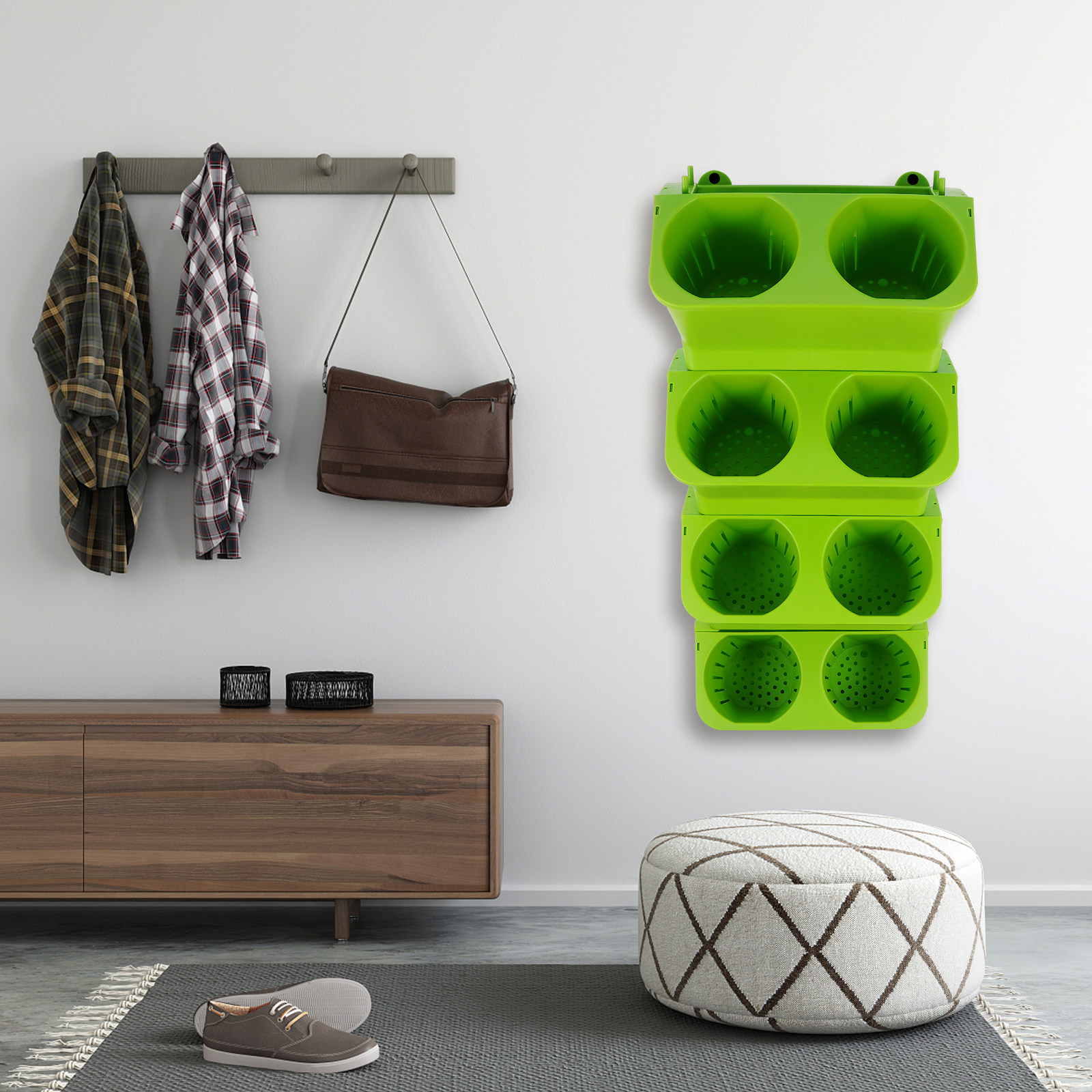 4Pcs Vertical Wall Planter Set - Self-Watering Planter recension och pris
