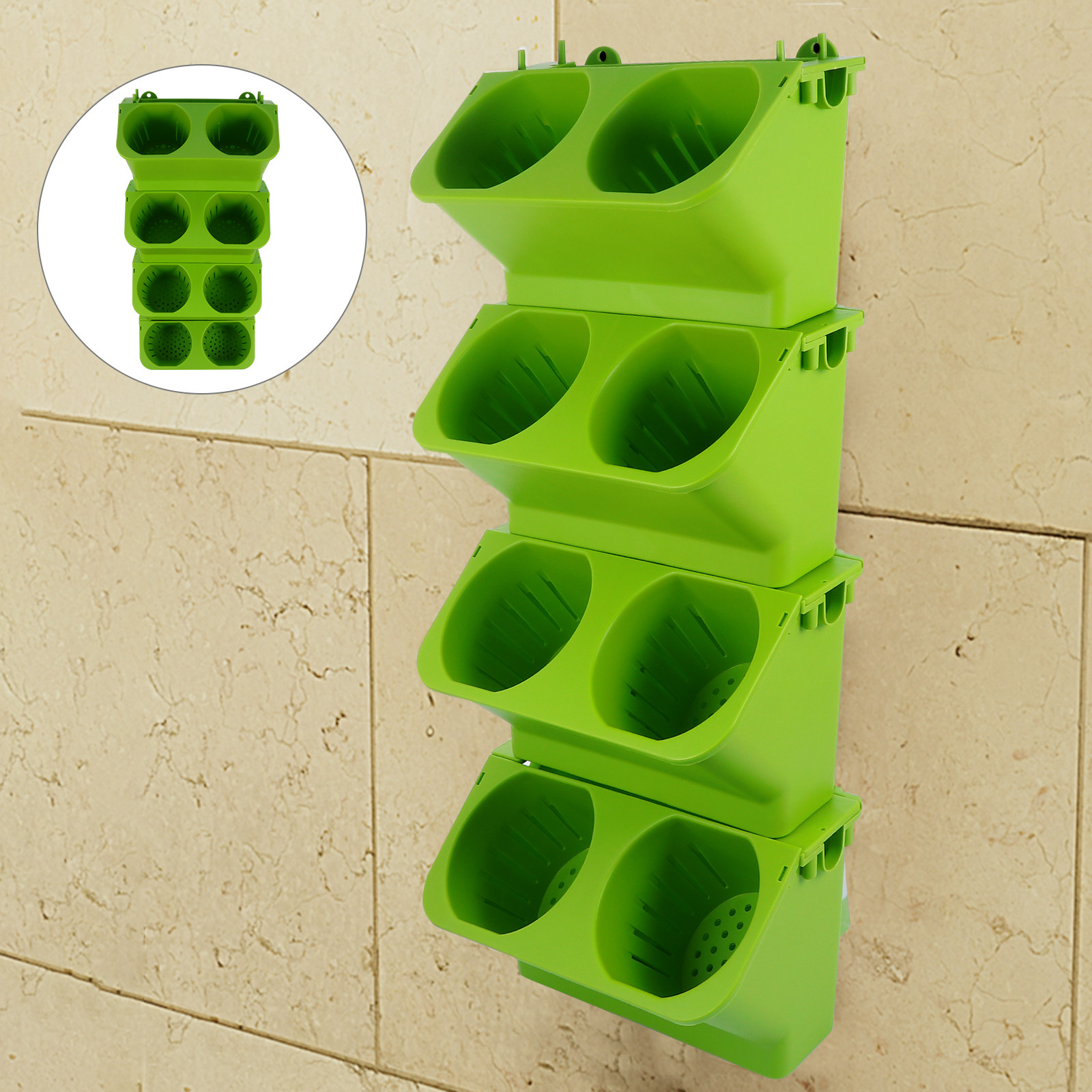 4Pcs Vertical Wall Planter Set - Self-Watering Planter recension och pris