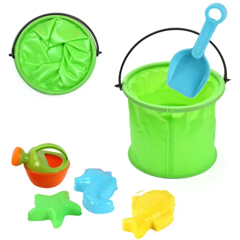 Beach Sand Bucket Toy  Collaps - Gardening Tools Kids Set recension och pris