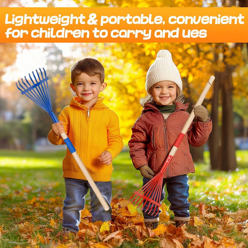 Children'S Rake with Hardwood  - Gardening Tools For 3 Year Old recension och pris
