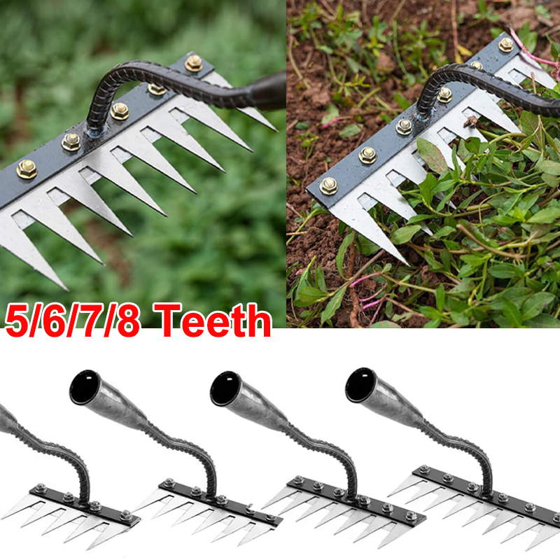 5/6/7/8 Teeth Iron Gardening H - Gardening Tools Hoe recension och pris