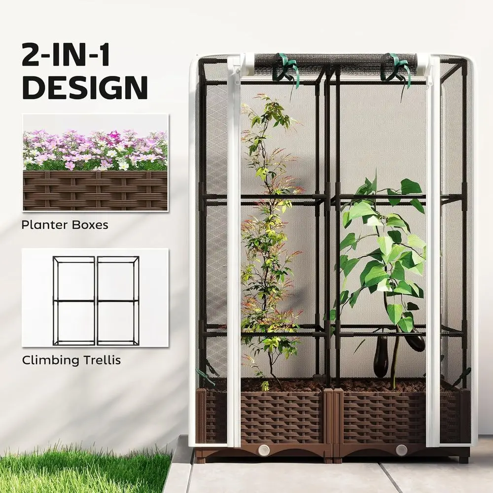 Elevated Garden Bed with Trell - Self-Watering Planter recension och pris