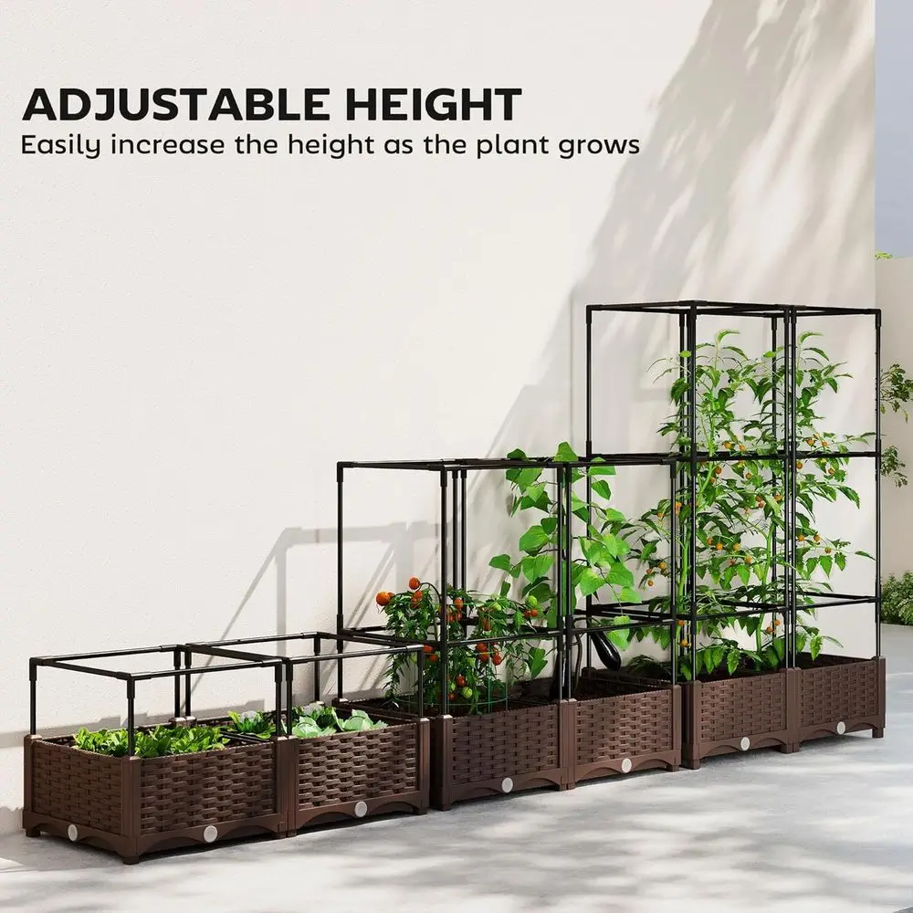 Elevated Garden Bed with Trell - Self-Watering Planter recension och pris