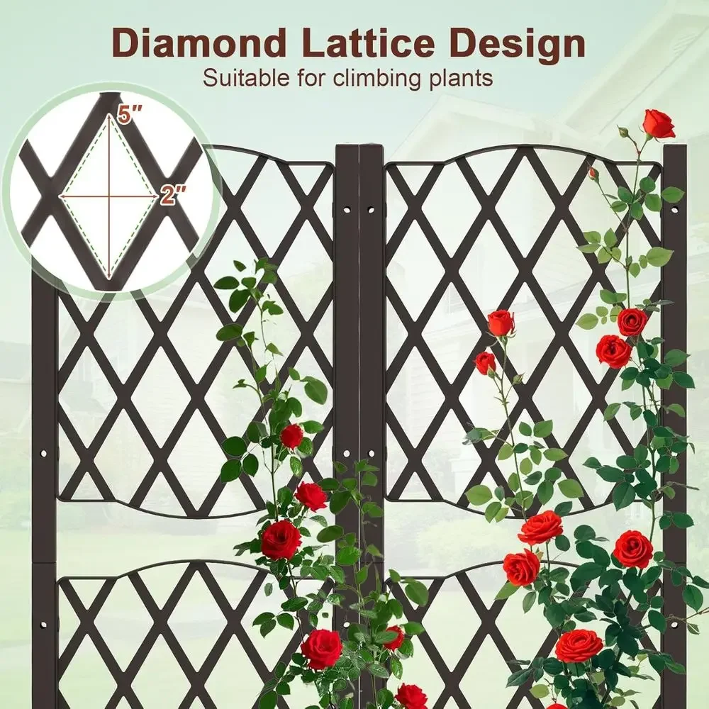 Raised Garden Beds with Trelli - Self-Watering Planter recension och pris