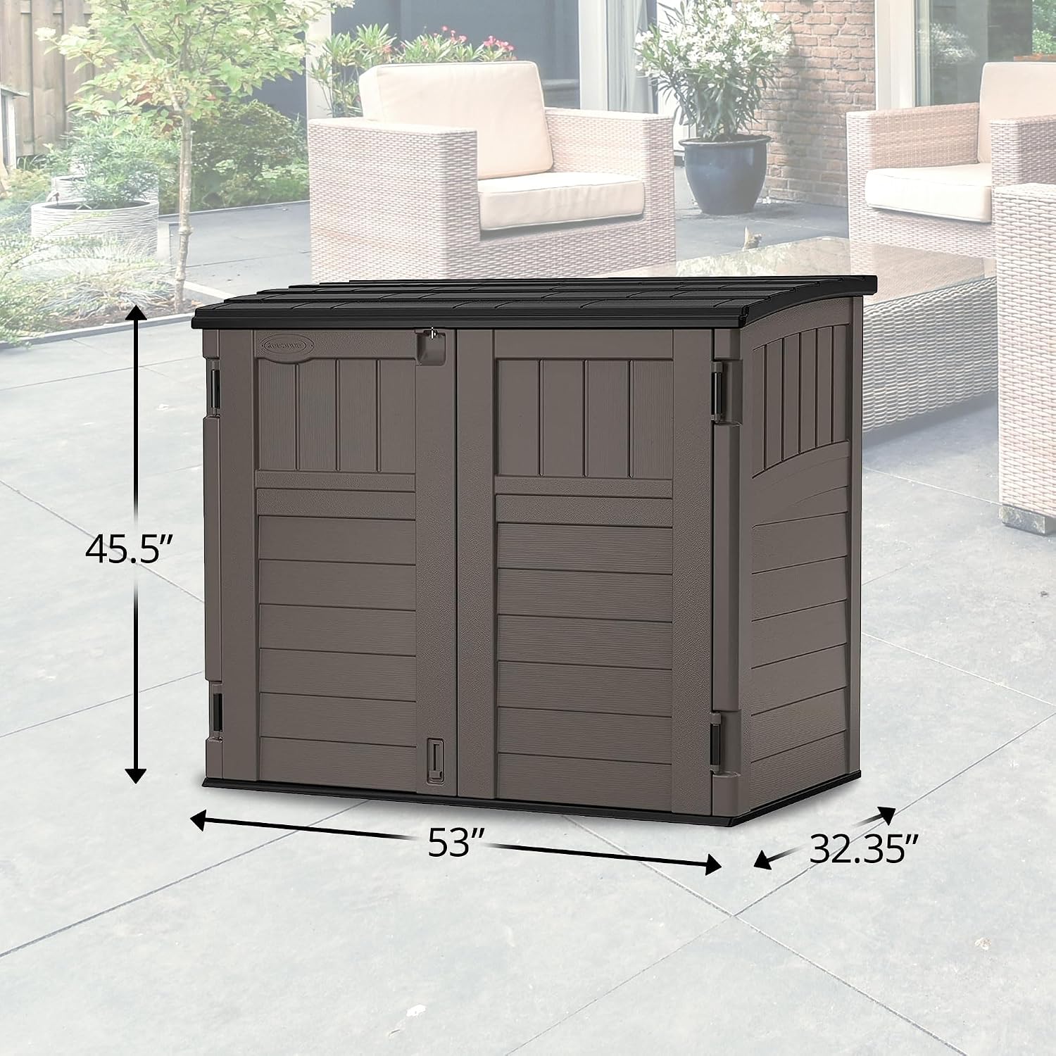 Outdoor Storage Shed For Backy - Gardening Tools Organizer recension och pris