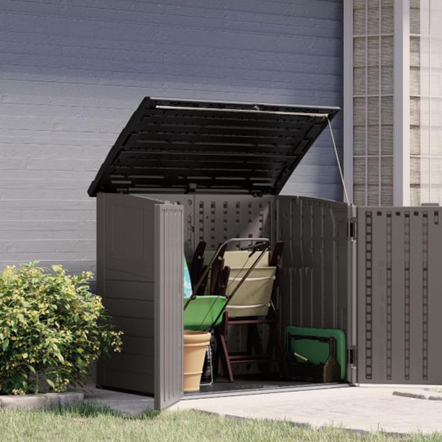 Outdoor Storage Shed For Backy - Gardening Tools Organizer recension och pris