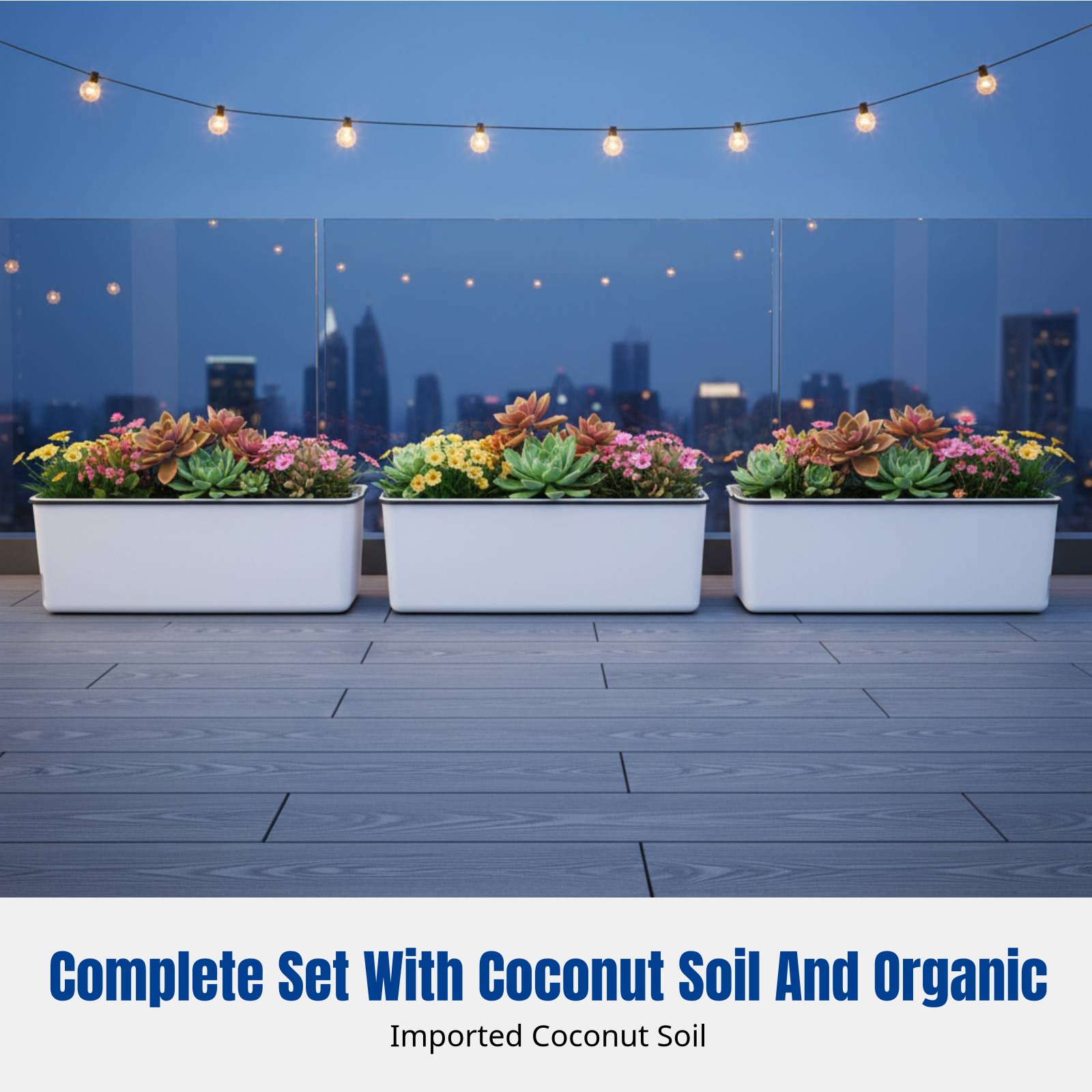 Balcony Hanging Flower Pot Rec - Self-Watering Planter recension och pris