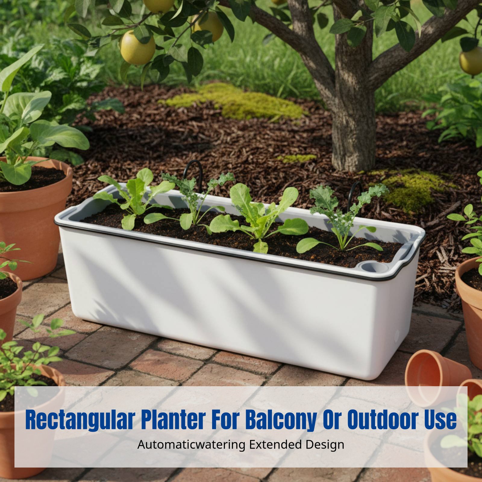 Balcony Hanging Flower Pot Rec - Self-Watering Planter recension och pris