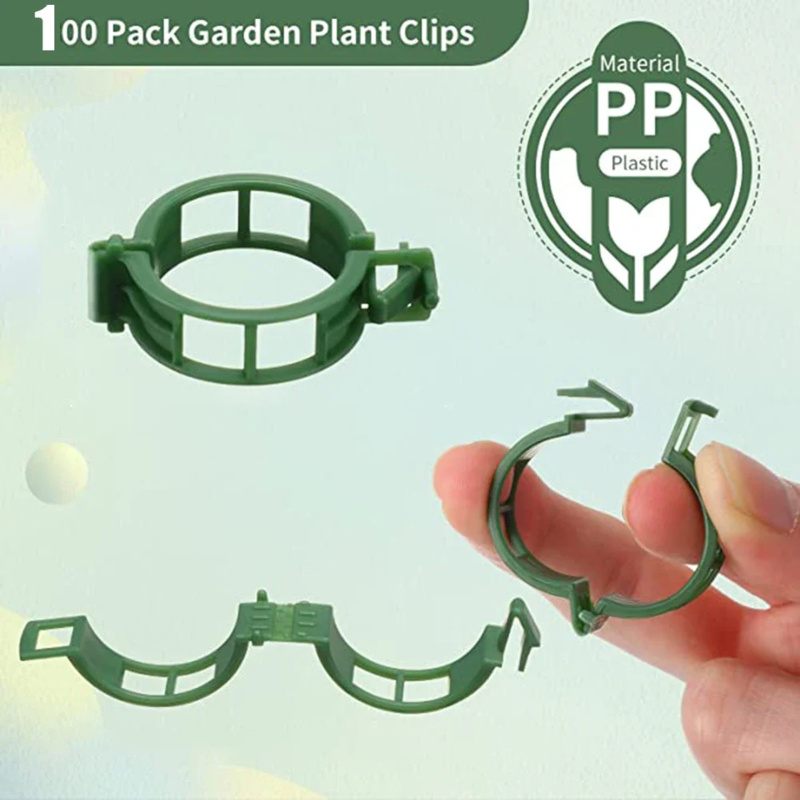 100 PCS/ Plant Support Clip Pl - Gardening Tools Hoe recension och pris