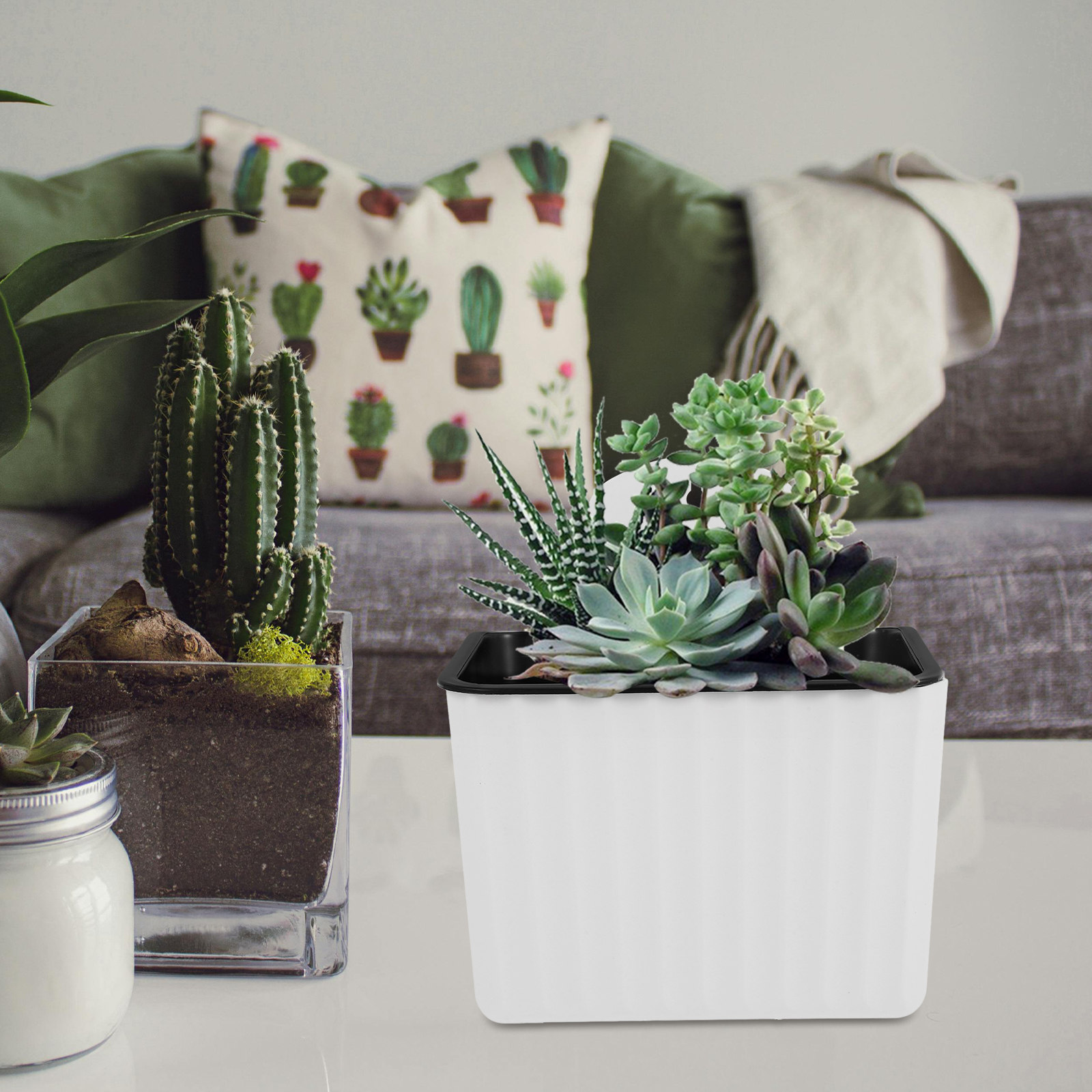 2Pcs Self Watering Flower Pots - Self-Watering Planter recension och pris