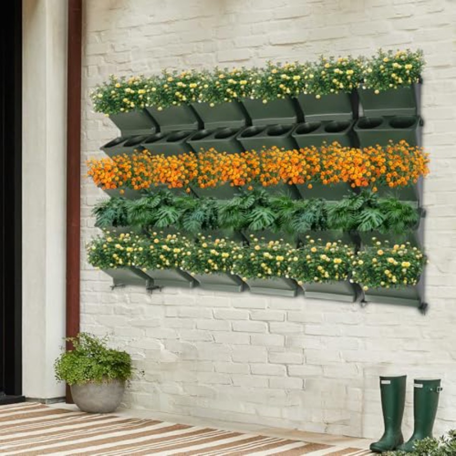 Vertical Wall Planter For Balc - Self-Watering Planter recension och pris