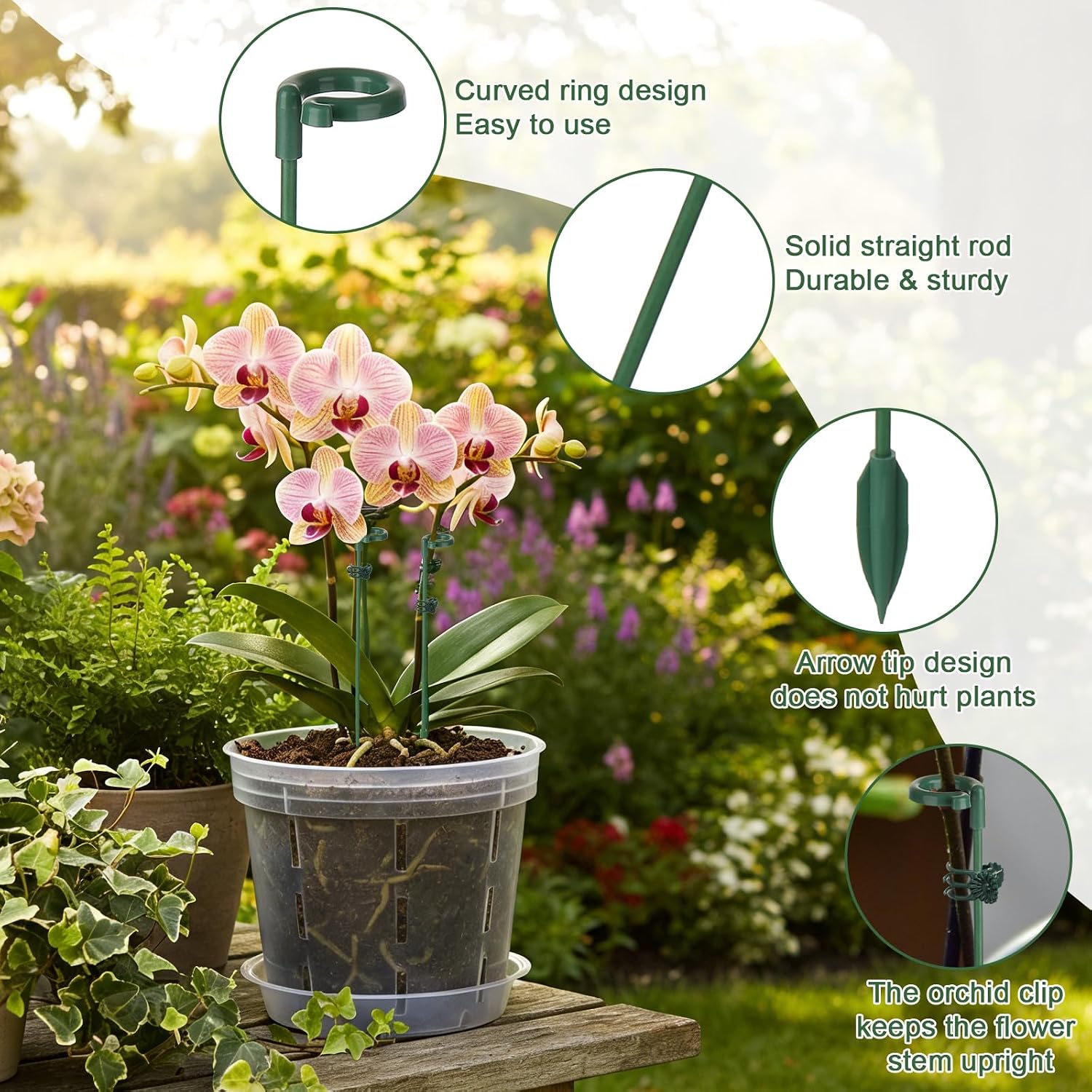5/10pcs Plant Support Stakes P - Orchid Potting Mix recension och pris
